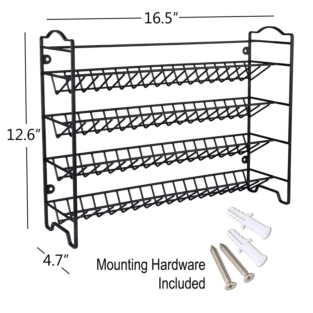 SWOMMOLY Spice Rack Organizer with 36 Spice Jars 4 oz, 396 Spice Labels