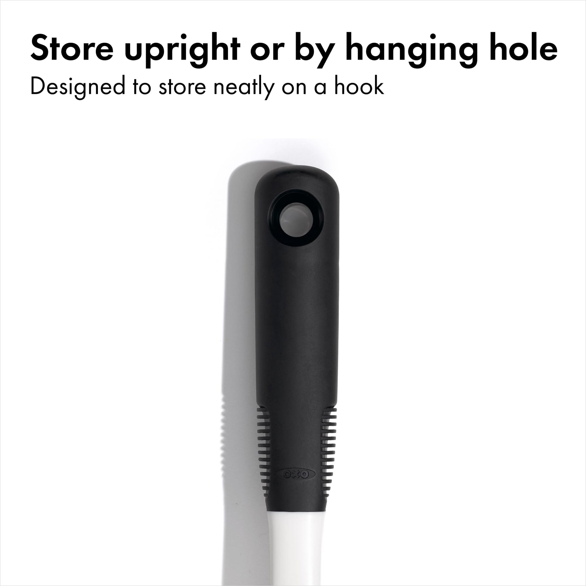 Non-Stick Safe, Built-in Scraper Lifts Stuck-On Food, Dish Cleaner, Flared Brush Head Reaches