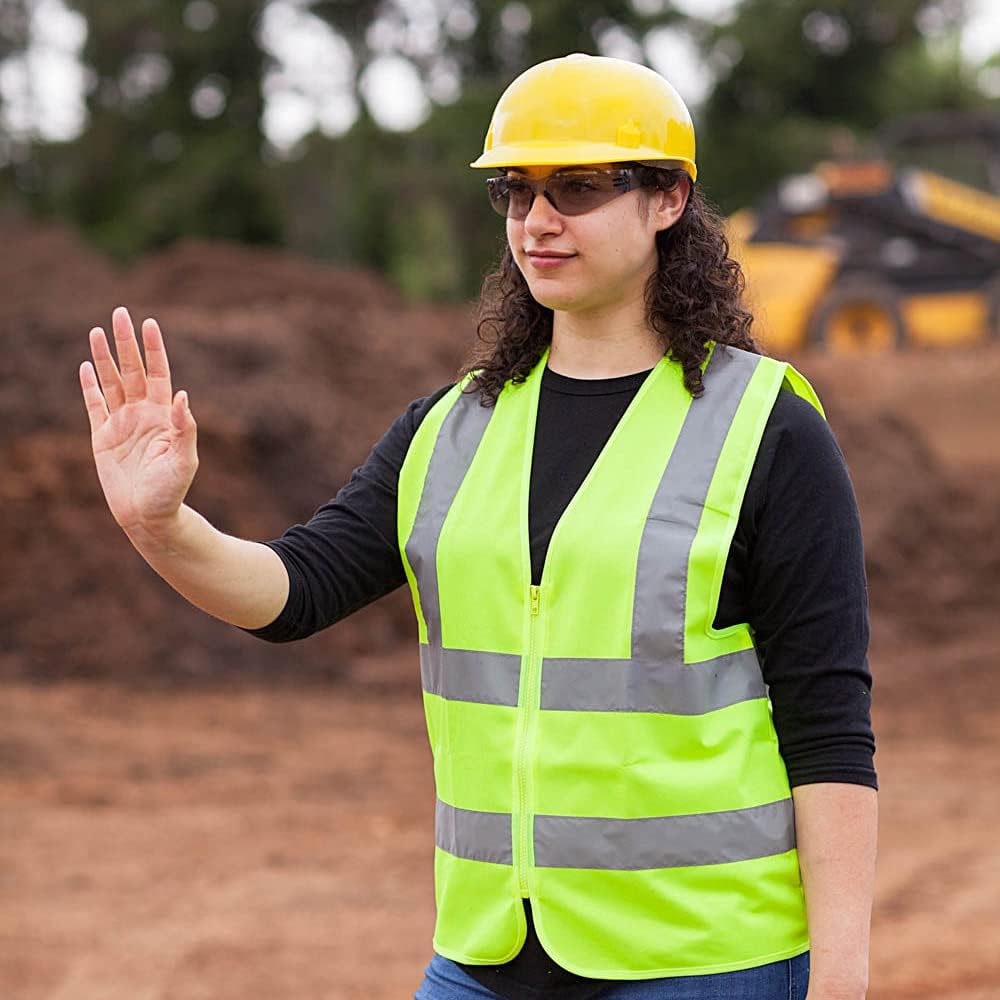 BISON LIFE Safety Glasses - Scratch Resistant Wrap Around Eyewear, Polycarbonate ANSI Z87.1 Impact Resistant Lens