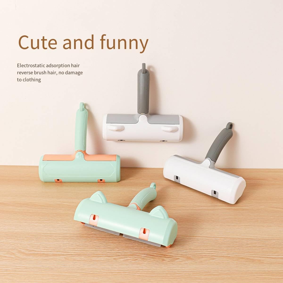 Chom Chom Roller Pet Hair Remover,Ergonomics Handle,Self-Cleaning Base Fabric Shaver,Reusable Lint Rollers for Pet Dog Cat Hair Furniture, Couch, Carpet, Clothing and Bedding