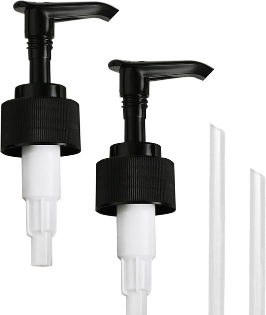 MaisoNovo Soap Pump Replacement - 2X Black Plastic Pumps - Pump Dispenser - Soap Dispenser Pump Replacement - Stainless Steel Soap Pump - Pump for Soap Dispenser