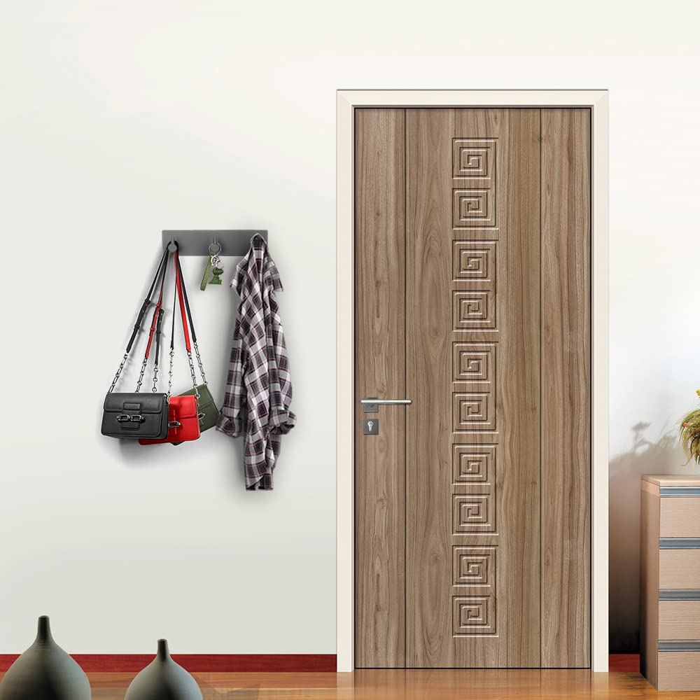 VIRFIN Key Holder for Wall with 2 Self-Adhesive Tapes, No Damage Key Holder Rack for Wall with 3