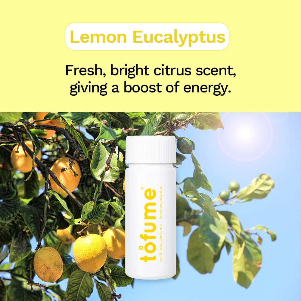 Effervescent Bathroom Air Freshener - Lemon Eucalyptus - Toilet Deodorizer, Bathroom Odor Eliminator, Toilet Freshener, Flushable Air Freshener Toilet Tablets, 1 Pack (30 Tablets)