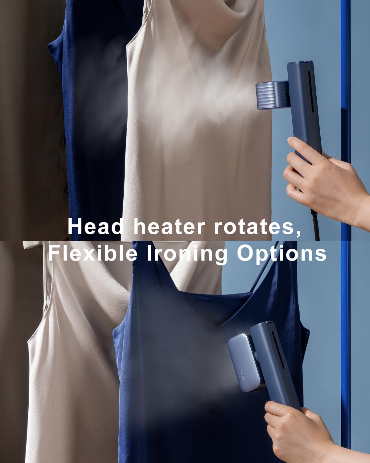 nesugar G2 Pro Smart Handheld Steamer for Clothes – Global Voltage Adaptation, Palm-Sized & Lightweight (0.8lb), Dual Steam Modes, Easy Wrinkle Remover, Auto Shut-Off, for Travel & Home (100-240V)