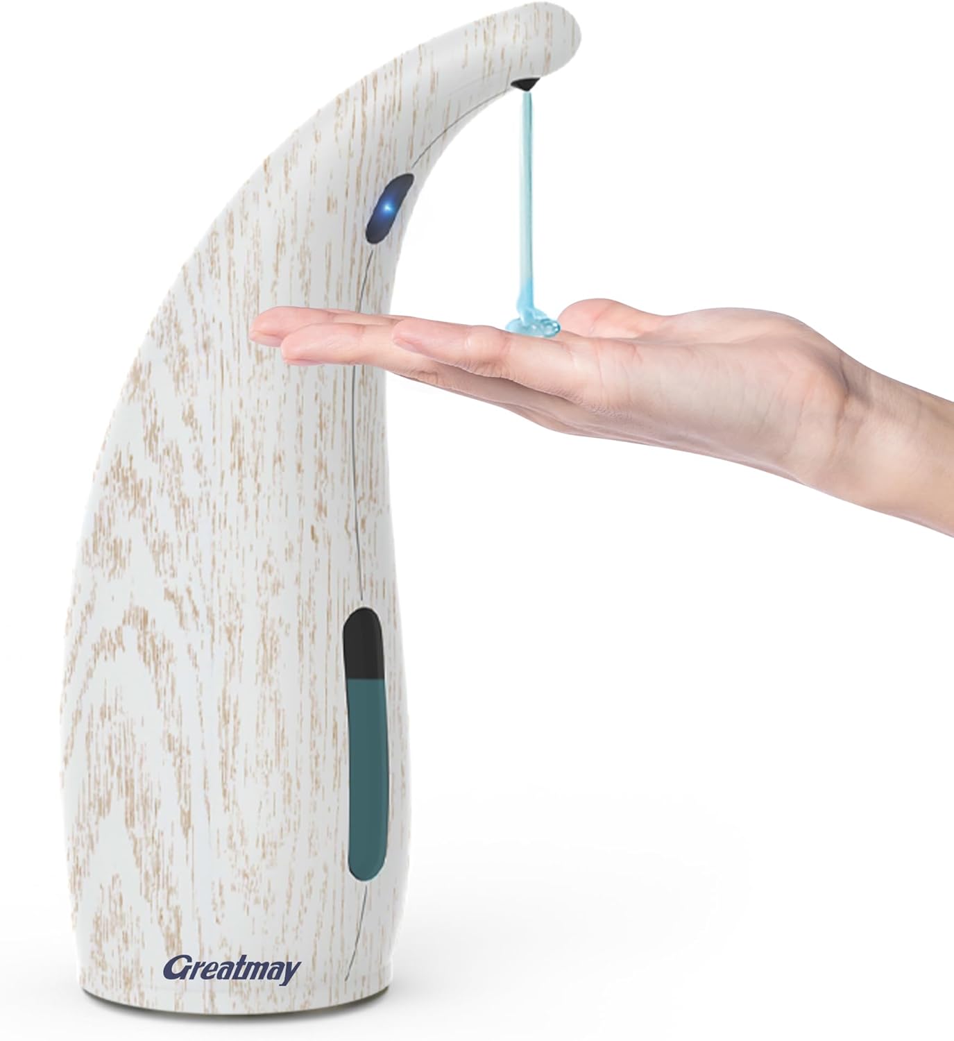 Adjustable Automatic Soap Dispenser Touchless, 4 Adjustable Levels Touchless Sensor Liquid Soap Pump Dispenser，300ml Rechargeable Magnetic Charging Hand Soap Dispenser for Kitchen，Bathroom