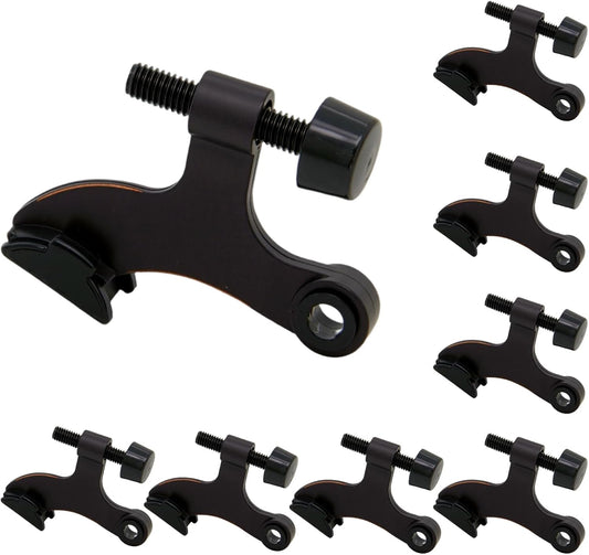 8 Pack Hinge Pin Oil Rubbed Bronze Door Stopper, Adjustable Heavy Duty Hinge Pin Door Stop with Oil