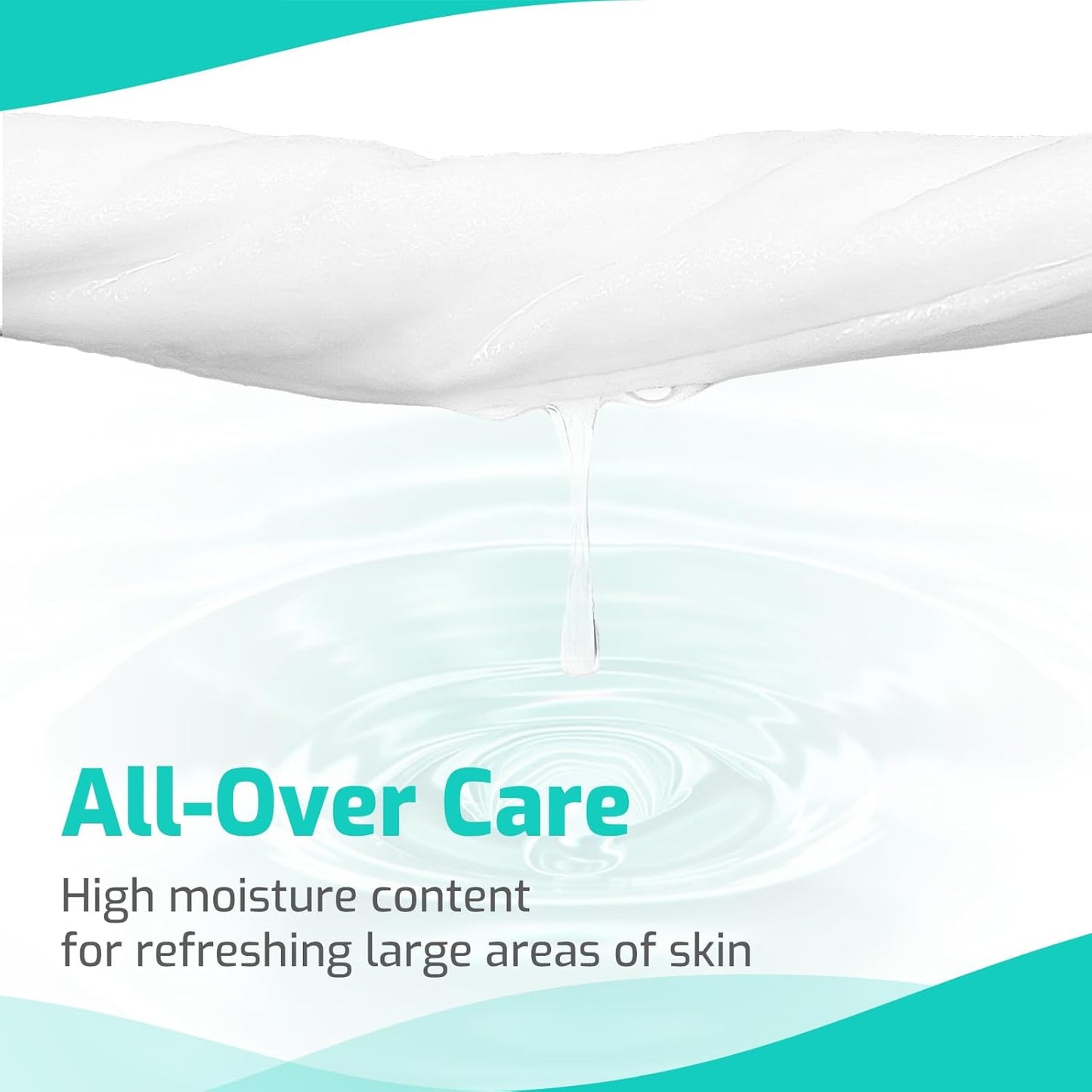 SUNKISS Trustplus Wet Wipes for Adult No Rinse, Extra Large 8”x12” Body Cleaning Washcloths for Elderly Incontinence & Cleansing, Unscented, 50 Count