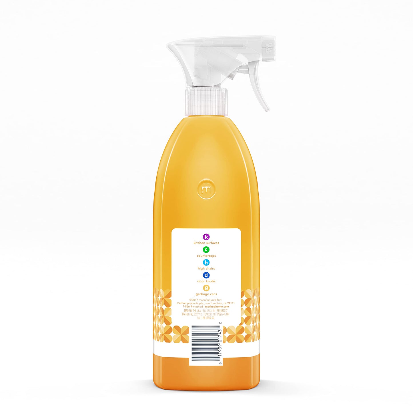 method All-Purpose Cleaner Spray, Citron, 28 fl oz, 4 Pack