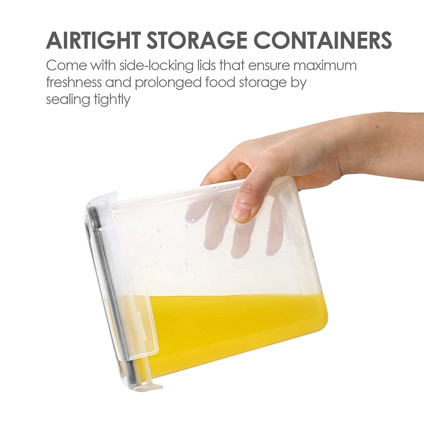 Vtopmart 32pcs Airtight Food Storage Containers Set, BPA Free Plastic Kitchen and Pantry