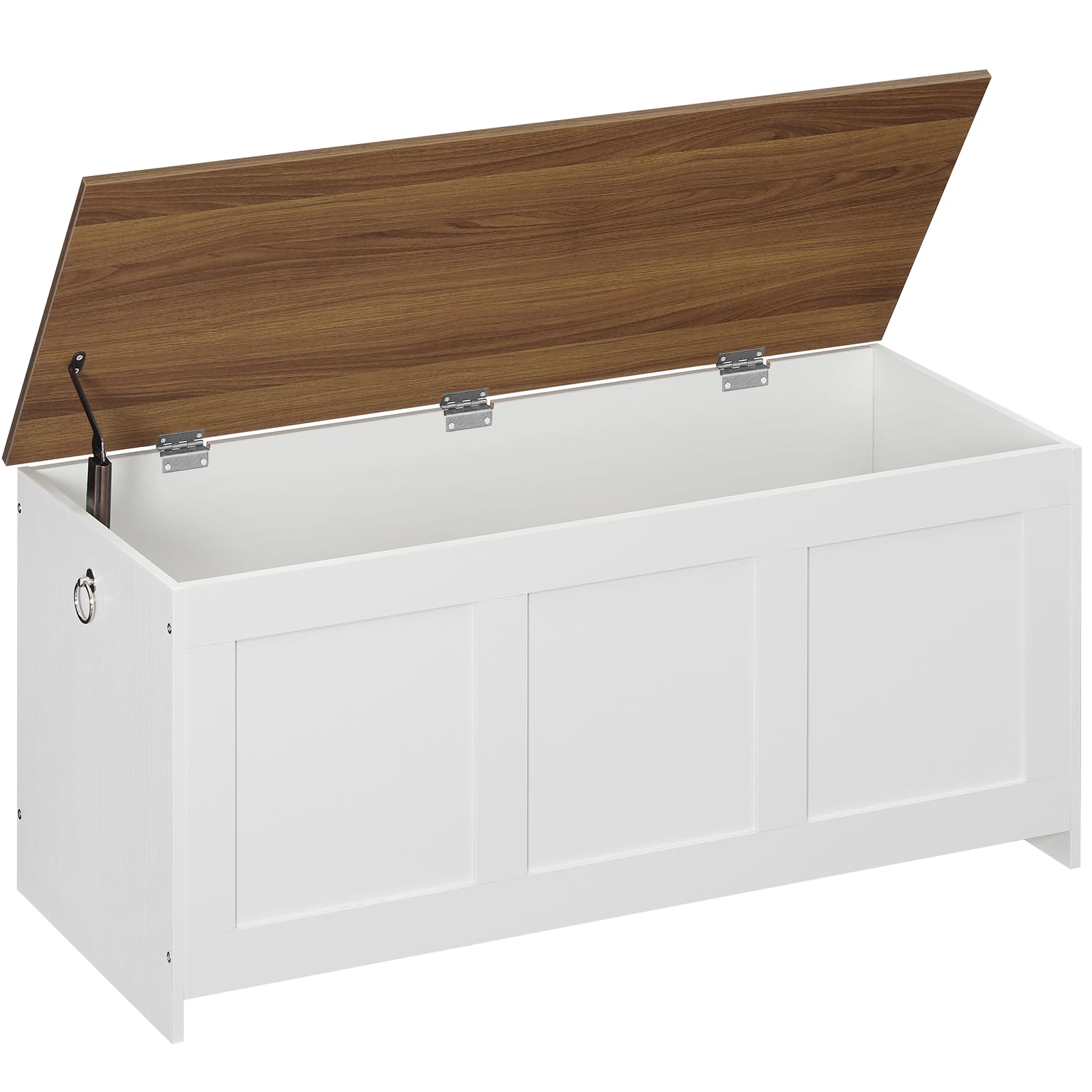HOOBRO Storage Bench, 39.3" Retro Wooden Storage Chest, Wooden Storage Trunk, Toy Chest with Lift