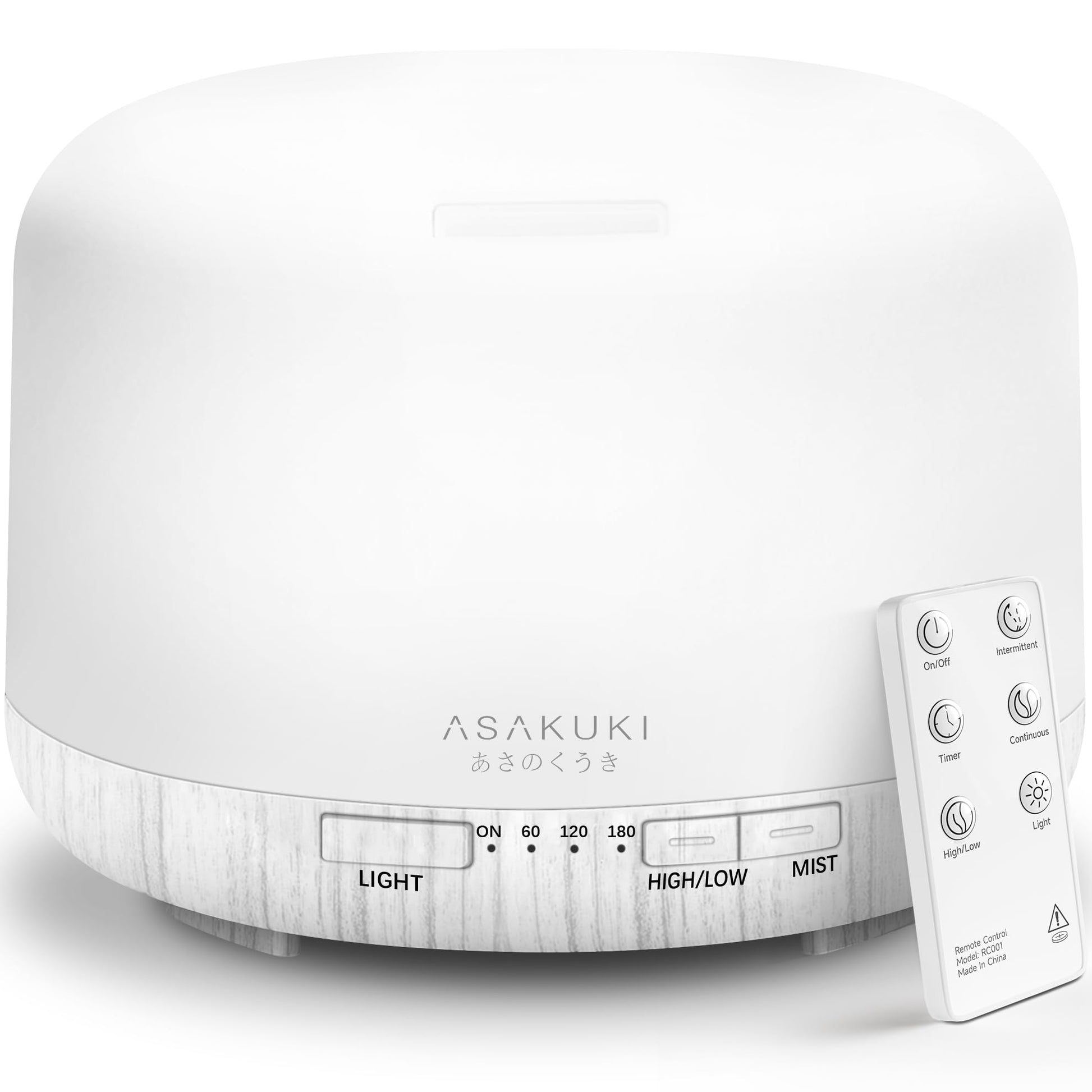 ASAKUKI Essential Oil Diffuser for Home, 500ML Aromatherapy Humidifier