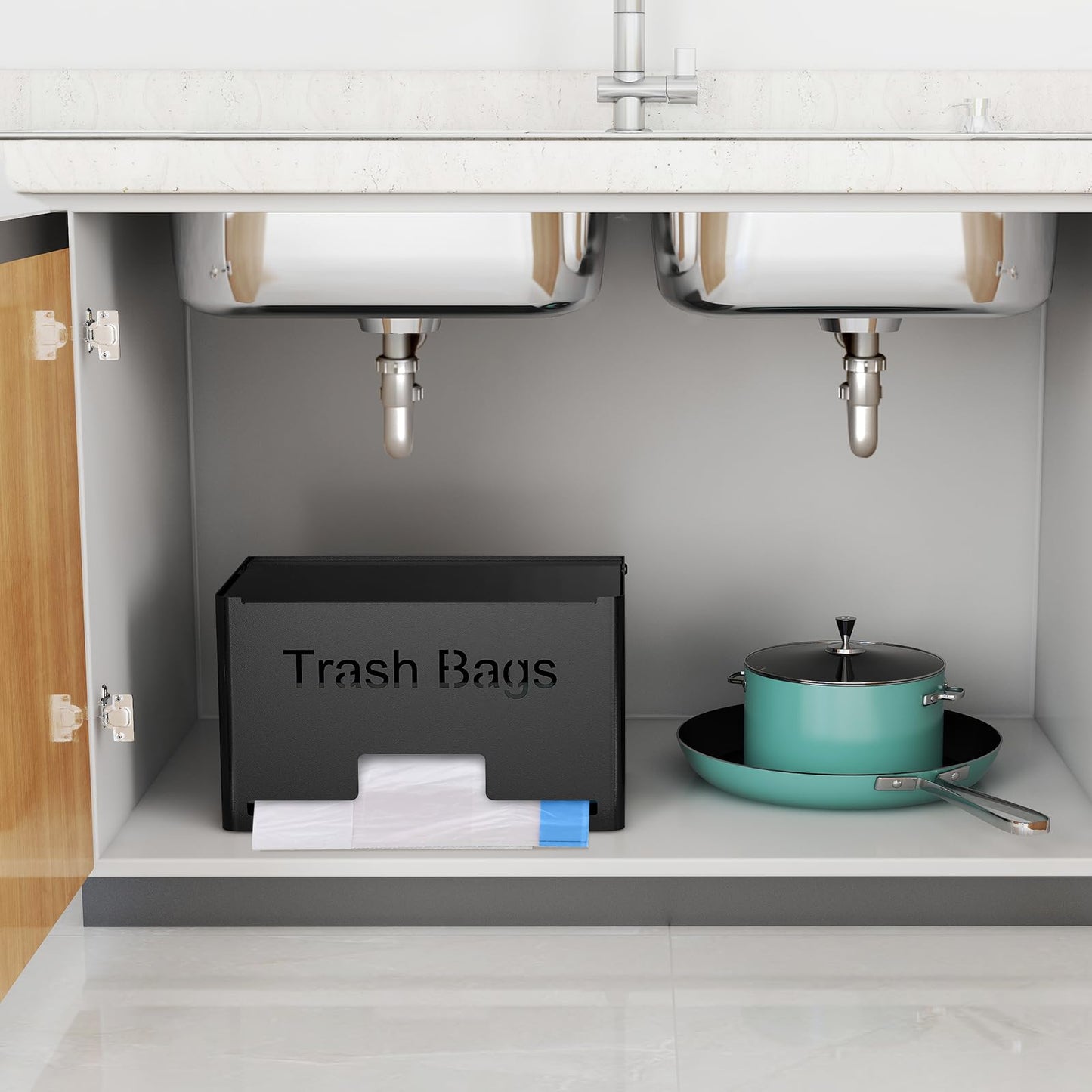 STWWO Large Trash Bag Holder Dispenser
