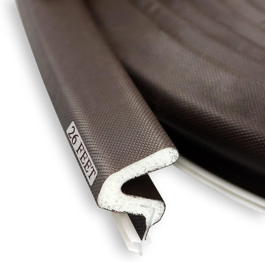 Kerf Weather Stripping Door Seal Strip 26 Ft Q Foam Door Weatherstrip Seal with Slot Card Slot