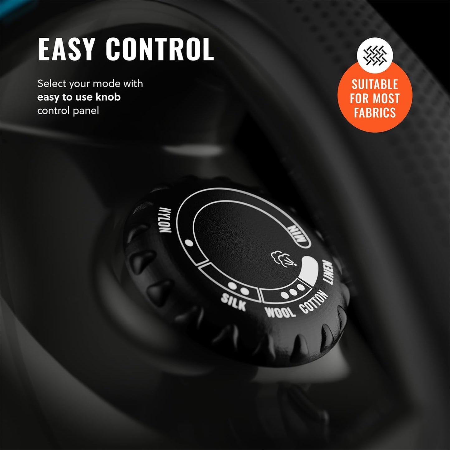 PurSteam Professional 1250W Steam Iron | Powerful Steamer with Burst of Steam & Spray | Non-Stick Soleplate, Easy Temperature Control & Auto Shut-Off