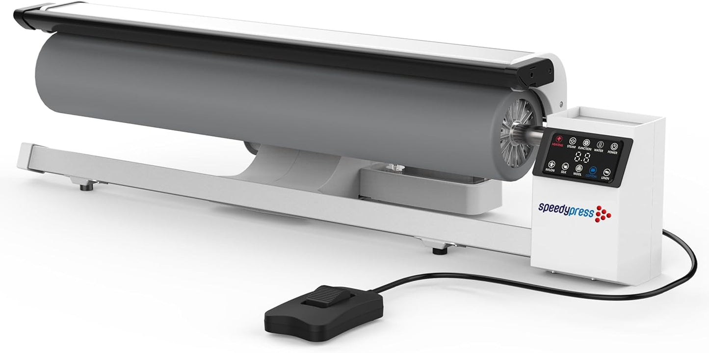 Rotary Iron Steam Roller Ironing Press by Speedypress R02036 with Stand, 91.5cm, for Clothes, Garments, Curtains, Sheets, Tablecloths (with Stand)