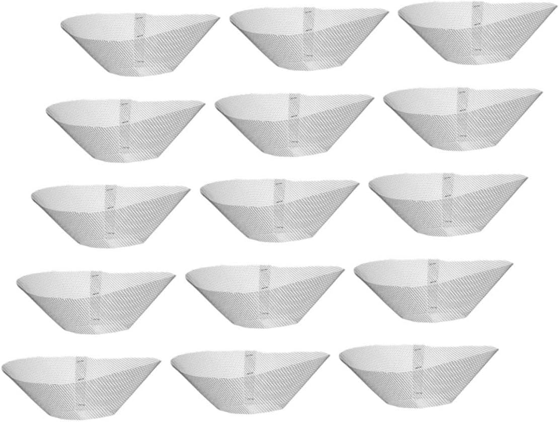 Luxshiny 15pcs Range Hood Accessories Vent Filters Range Hood Oil Net Grease Mesh Kitchen Fan Exhaust Vent Screen Range Hood Mesh Stove Fan Stove Vent Hood Filter Stainless Steel Silver