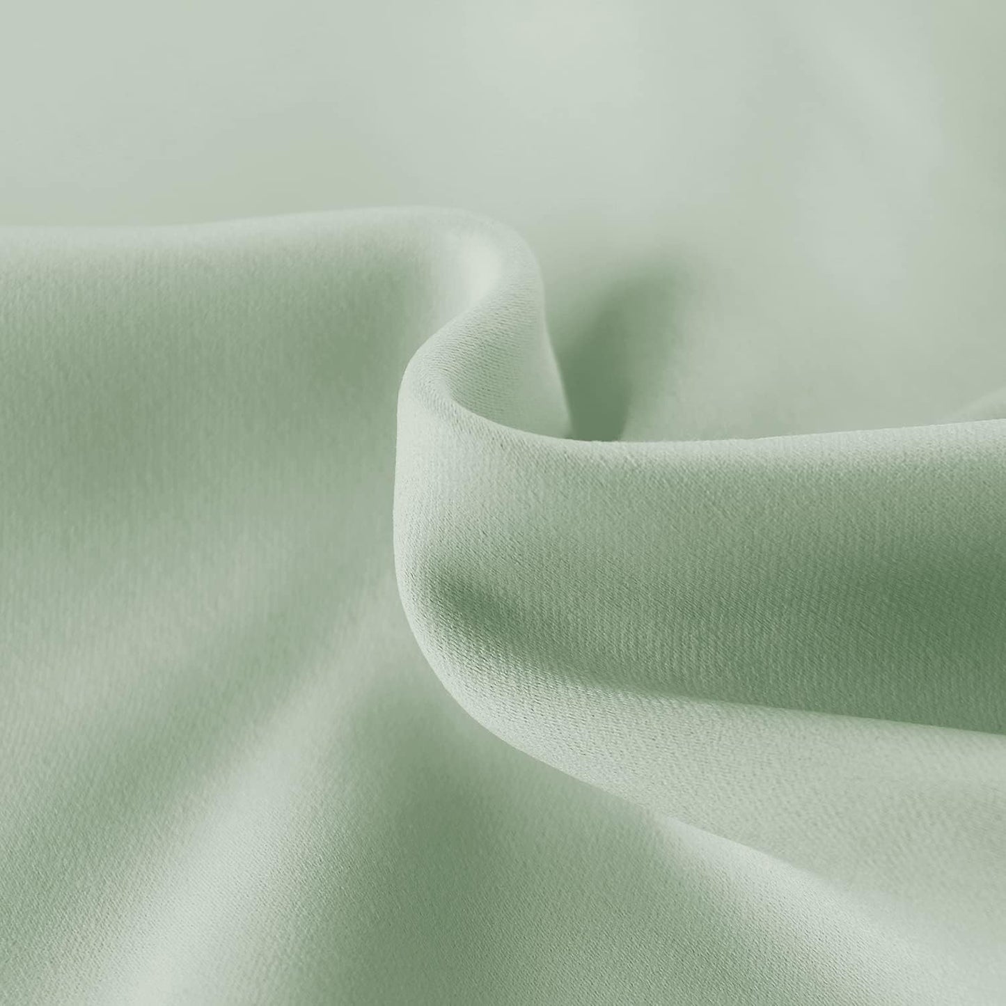 DWCN French Door Curtains – Rod Pocket Thermal Blackout Curtain for Doors with Glass Window, Kitchen and Patio Doors for Privacy, 25 X 40 Inches Long, 1 Curtain Panel with Tieback,Bean Green