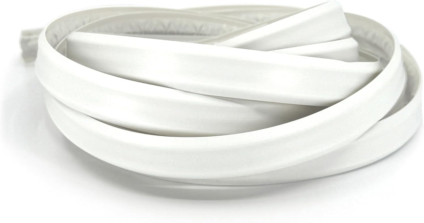 InstaTrim White New & Improved Caulk Trim, 3/4" by 10 ft, Flexible, Waterproof for Bathroom, Floors, and Walls | Easy Installation | No Mess, Stain Resistant, Made in The USA