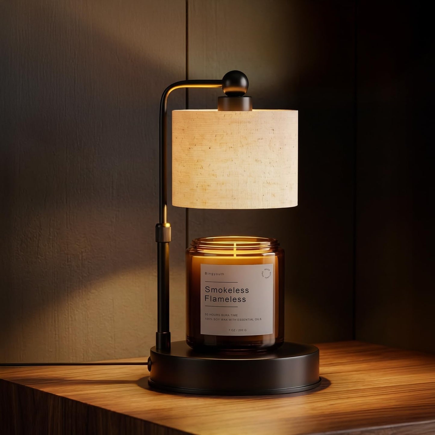 Bingyouth Candle Warmer Lamp with Timer, Best House Warming Gift, Height Adjustable & Dimmable