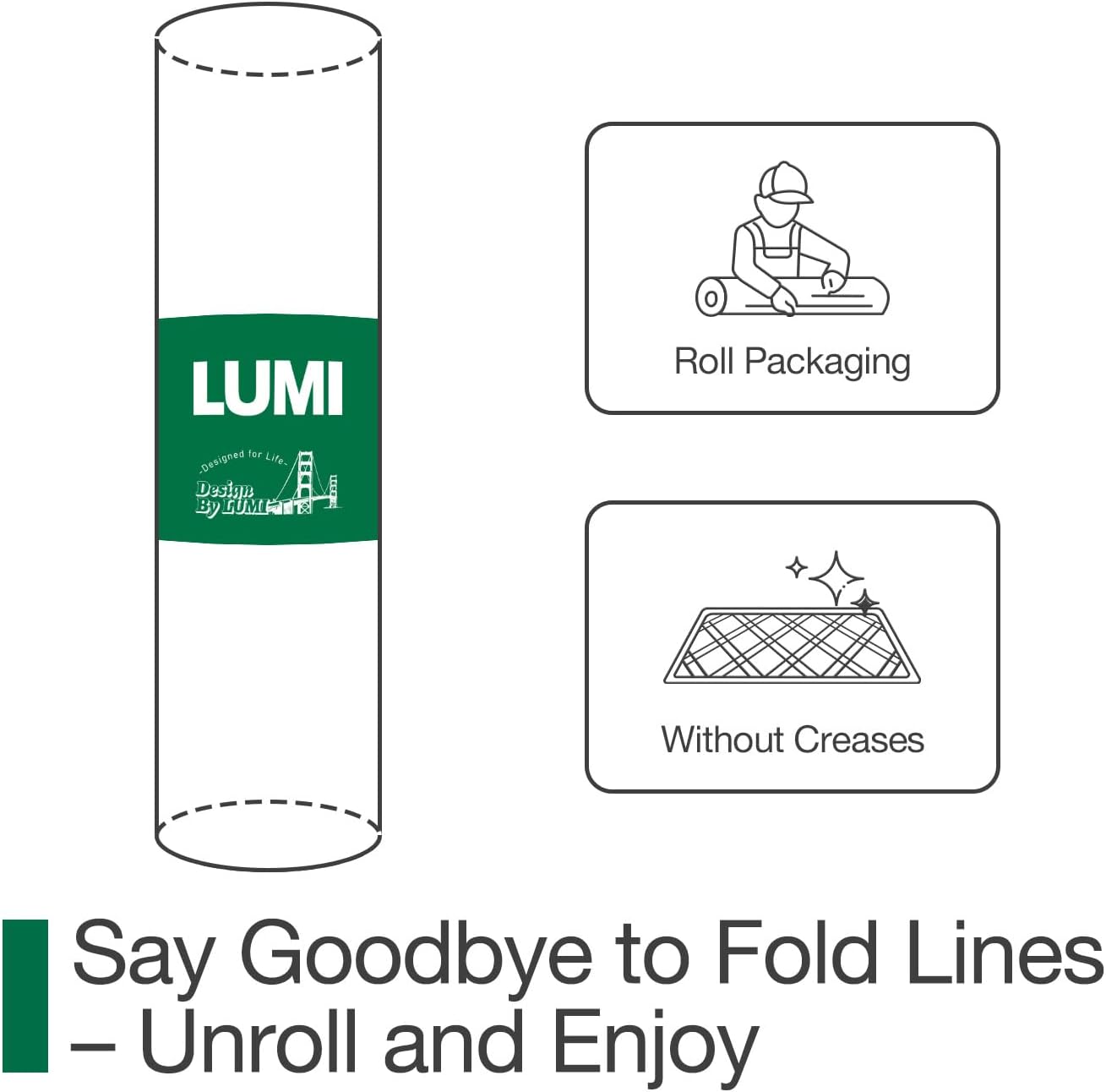 LUMI Ultra Thin Door Mat for Entryway, 24"x36" Low Profile Non Slip Rubber Backing Indoor Doormat, Easy Clean Welcome Entrance Mat for Inside House, Patio, Khaki