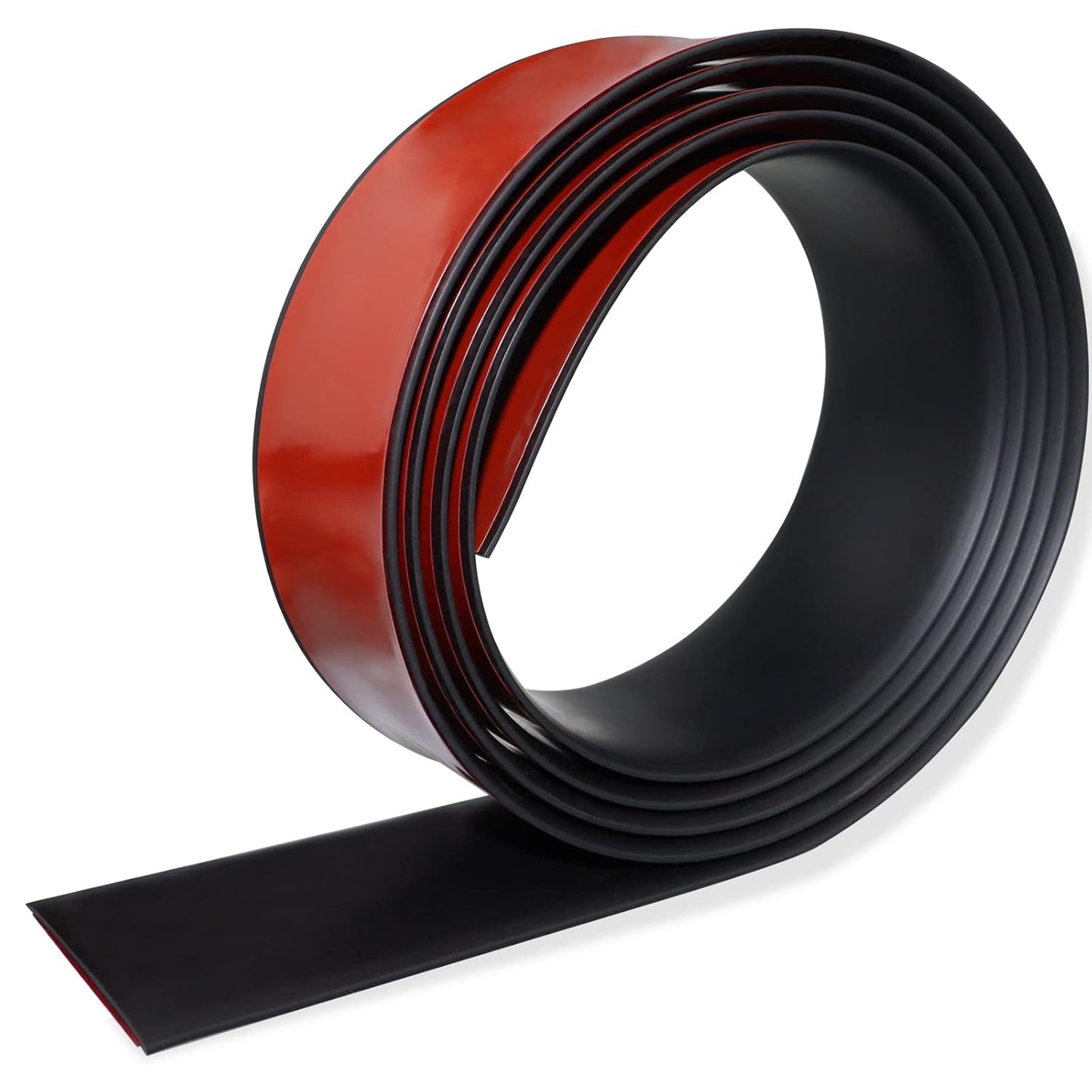 Floor Transition Strip Self Adhesive Floor Cover Strips Laminate 2" Wide Vinyl Flat Divider Transitions (5cm, 3.3Ft, Black)