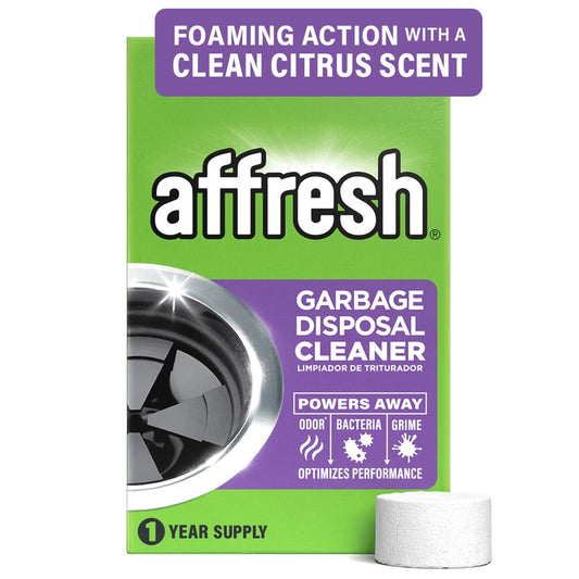 Affresh Garbage Disposal Cleaner, Helps Power Away Odor Causing Bacteria, Debris & Grime in Grind
