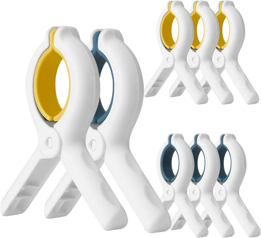 3.7 Inch Towel Clips for Beach Chairs 6 Pack,Beach Towel Clips Great Hold Durable,Durable