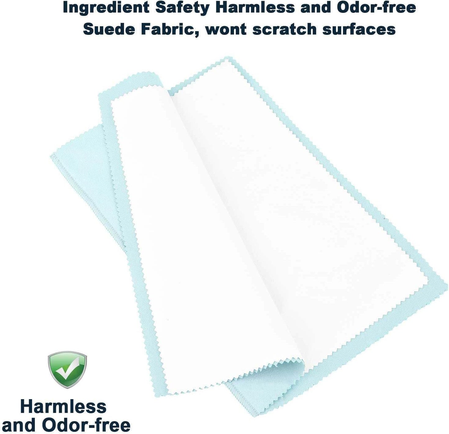 SEVENWELL Silver Polishing Cloth, Jewelry Cleaner Cloth for Sterling Silver Jewelry, Gold, Platinum, Silverware, Diamonds, Gemstones, Coins (Turquoise)