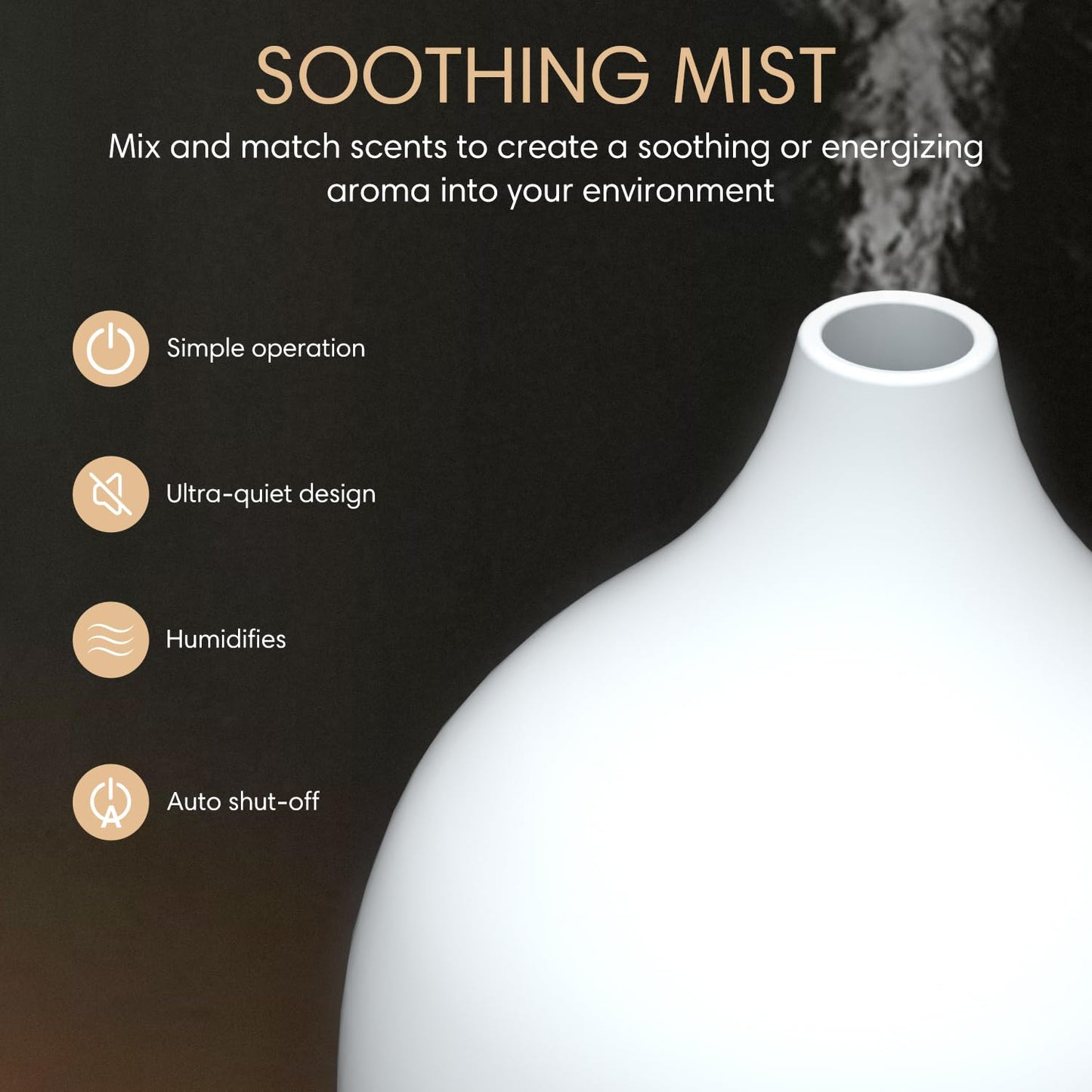 SALKING Essential Oil Diffuser 2 Pack, 100ml Aromatherapy Diffuser for Home