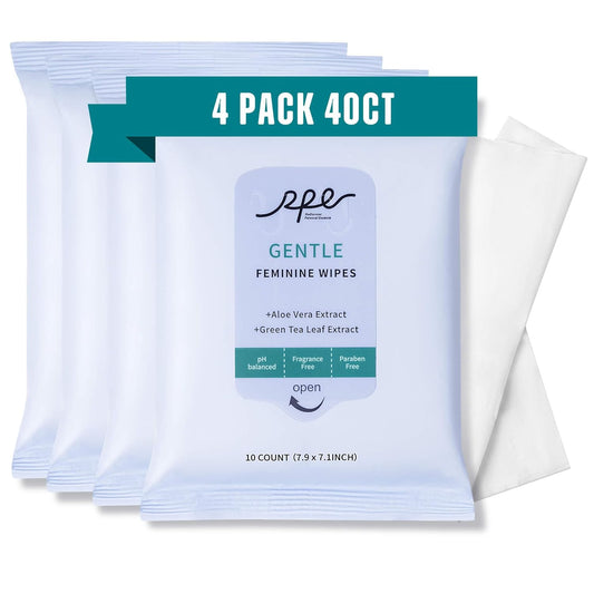 Large Feminine Wipes for Women, pH Balanced Soft Gentle Soothing Unscented Flushable Personal