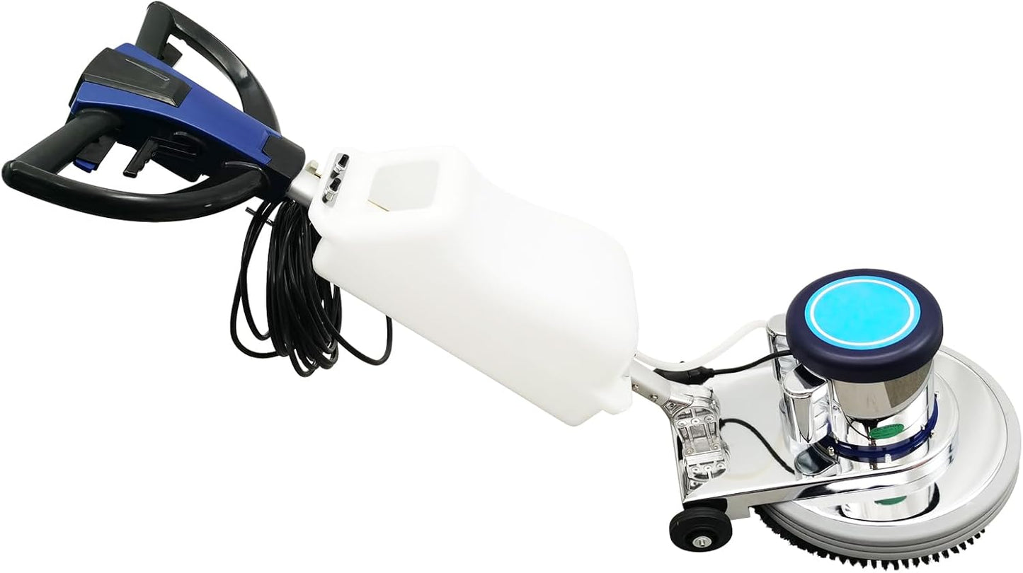 Floor Scrubber Buffer Polisher Commercial Floor Scrubber Machine 18" Tile Floor Cleaning and Polishing Machine 110V 1100W