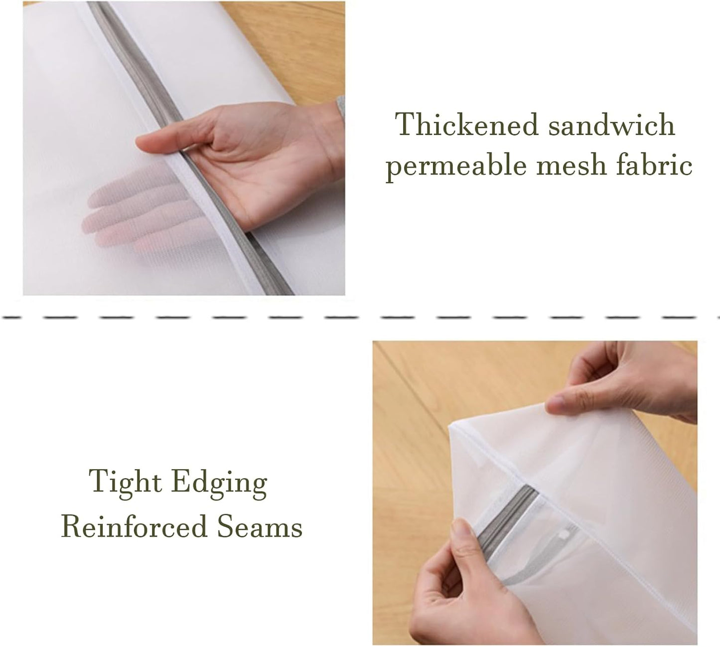 3Pcs Mesh Laundry Bags with Sturdy Zipper, Durable Laundry Room Essentials, Travel Storage Organize Bag, Clothing Laundry Delicates Washing Bags for laundry, Blouse, Bra, Stocking, Underwear, XYD-AA