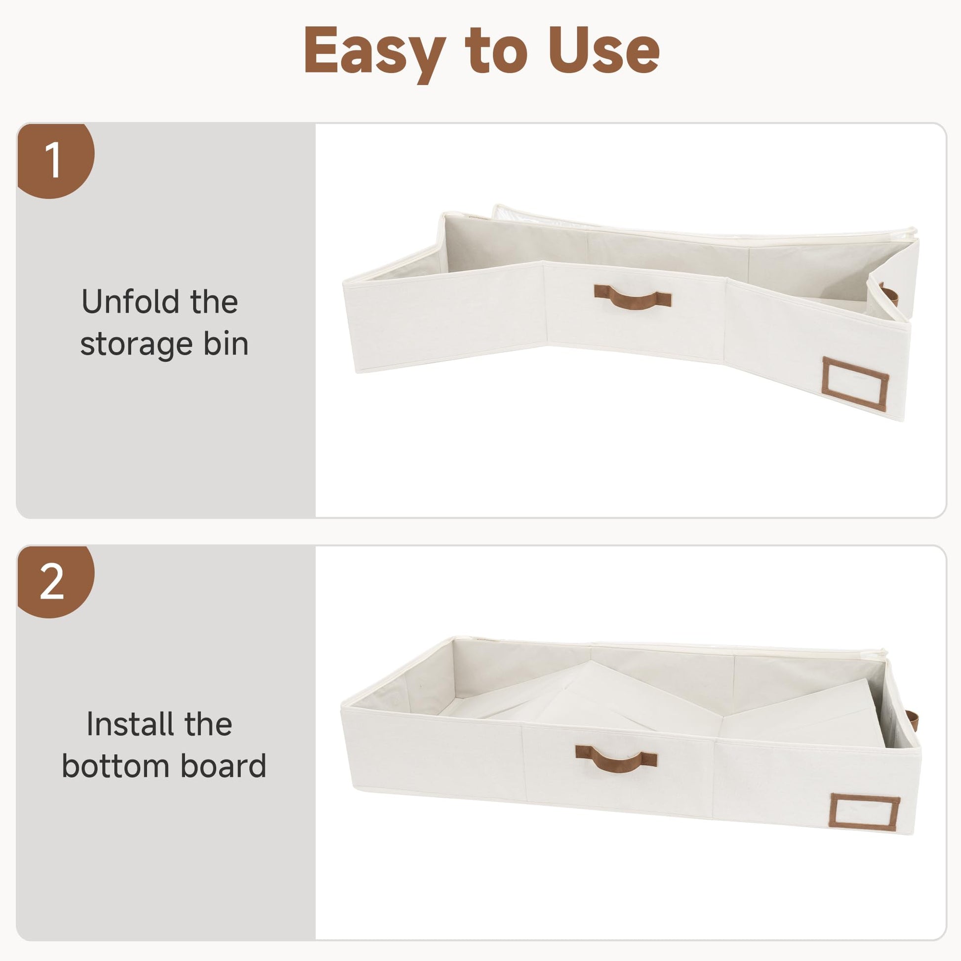 StorageWorks 6 Inch Low Profile Under Bed Storage Containers with Clear Lid