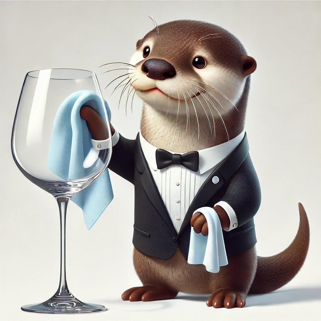 Trendy Bartender Toast to Perfection Microfiber Commercial Grade Glass Polishing Lint-Free Cloth for Spotless Shine and a Residue-Free Finish - 30x30 inch - Grey