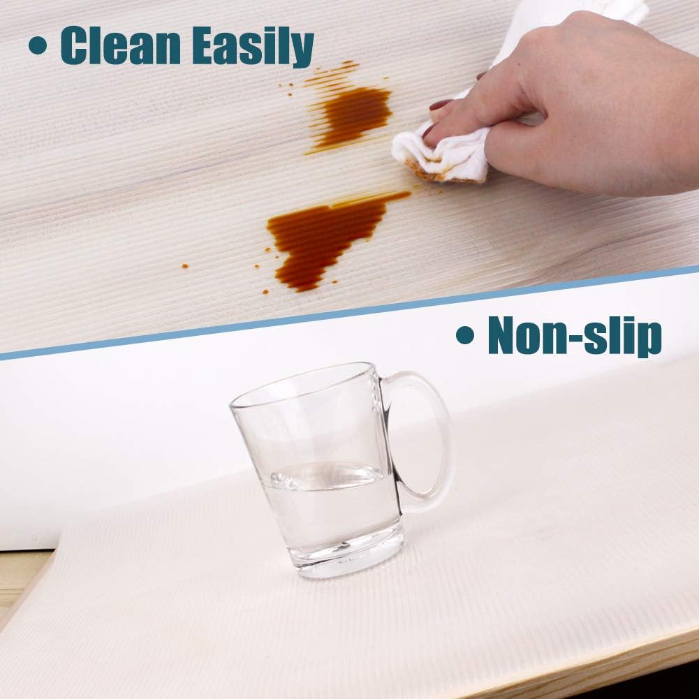 Shelf Liner, Non-Slip Cabinet Liner, Washable Oil-Proof for Kitchen Cabinet, Shelves, Refrigerator