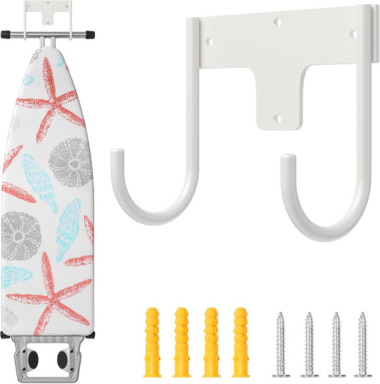 ORLESS Ironing Board Holder Wall Mount, Ironing Board Hanger, Ironing Board Holder, Iron Board Hook Wall Mount, for Laundry Rooms 5 Inch