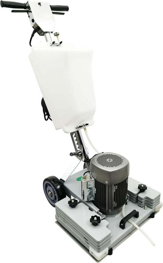 Floor Grinding Scrubber Buffer Polisher Machine Square Chassis Clean Polish Wax Renovate Step Gymnasiums Shops Hotels Office Exhibition Hard Ground 110V Commercial Industrial