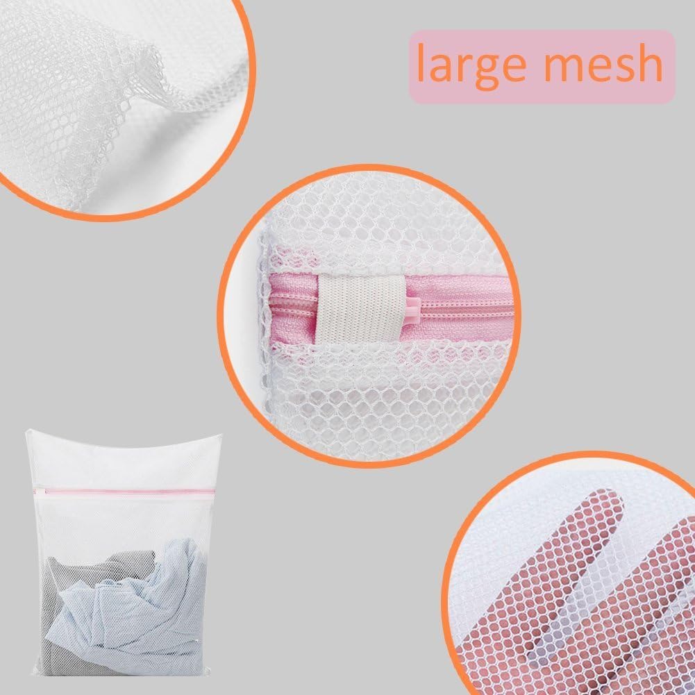 Pack of 5 Mesh Laundry Washing Bags-5 Large for Laundry,Blouse, Hosiery, Stocking, Underwear, Bra and Lingerie, Travel Laundry Bag FBA