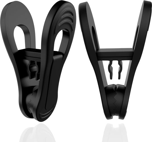 Black Hanger Clips 30 PCS, Plastic Hangers Clips Perfect for Plastic Velvet Hangers, Multi-Purpose