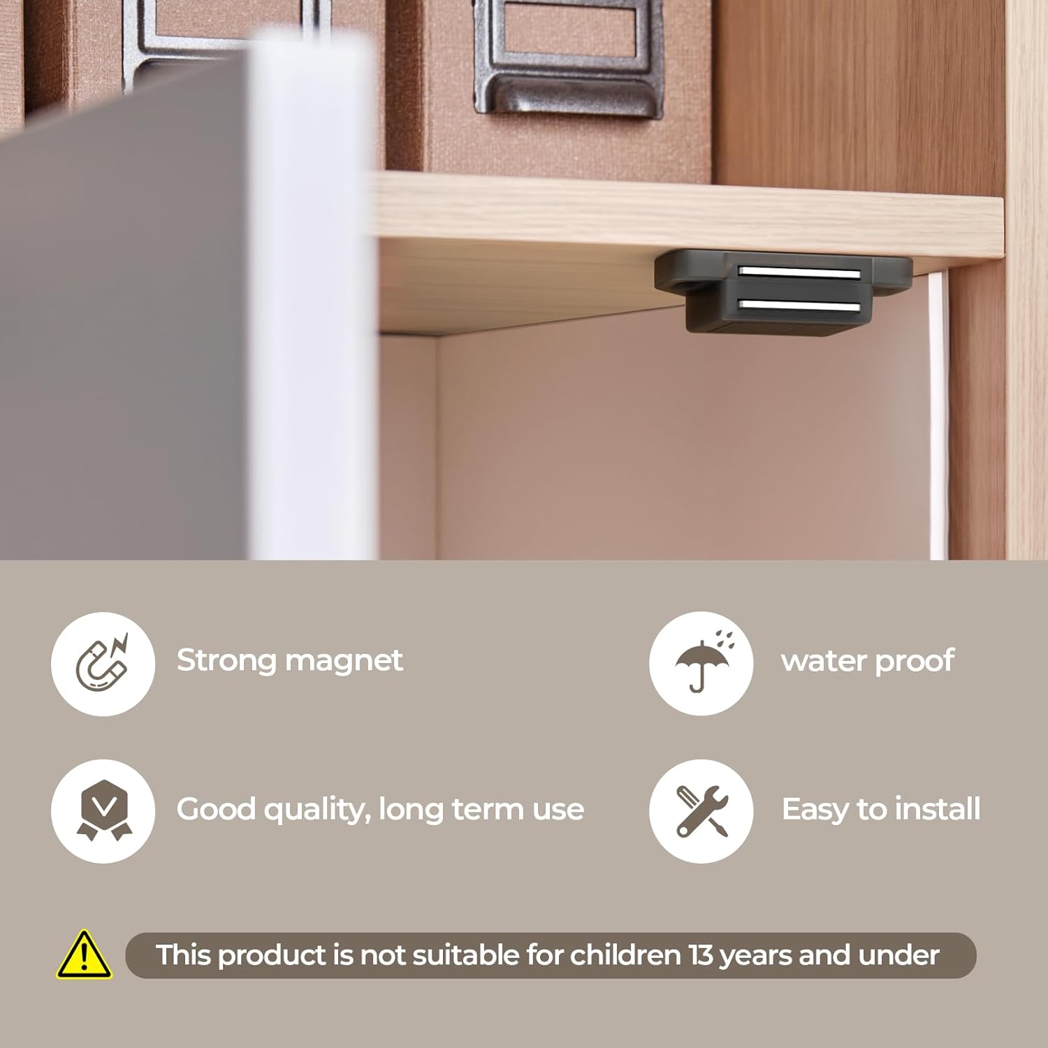 Cabinet Magnetic Catch Door Latch 30LB for Kitchen Drawer Magnets to Stay Closed Magnetic Catch