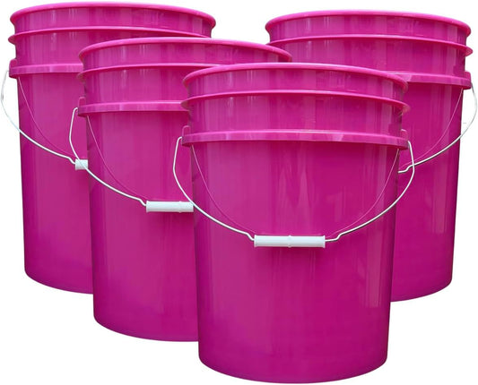 House Naturals 5 Gallon Premium HPDE Plastic Bucket - Made in USA Food Grade Storage Container, BPA