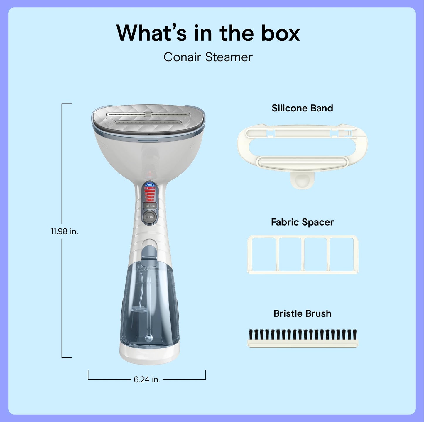 Conair Handheld Garment Steamer for Clothes, Turbo ExtremeSteam 1875W Fabric Clothes Steamers, Hand