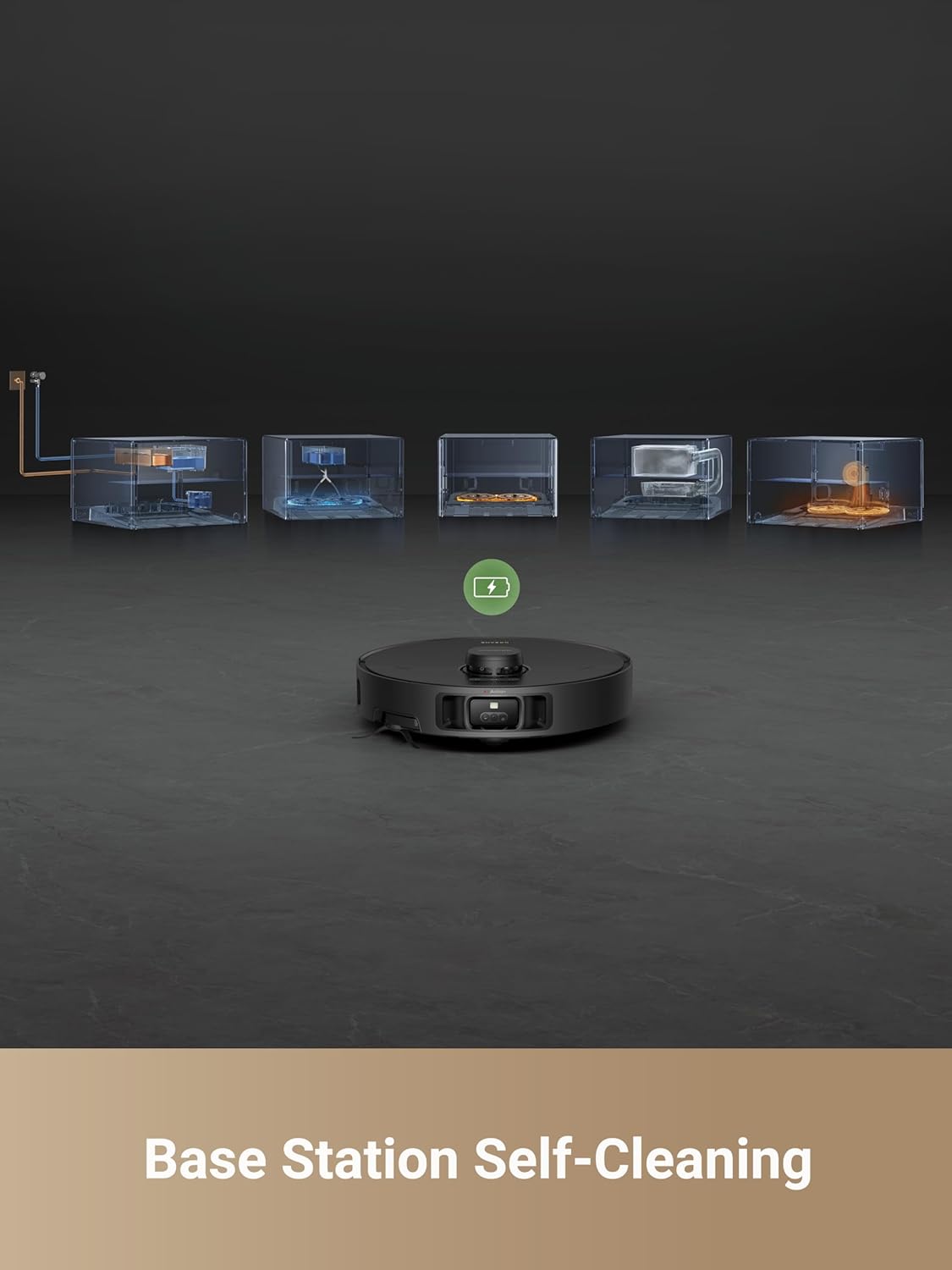 DREAME X40 Master Robot Vacuum Cleaner, 12,000Pa Suction, Auto Refilling & Draining, Smart Navigation, Mop Self-Cleaning, Pet-Friendly, 11 inch Compact Base, Alexa/Siri/Google Home Compatible