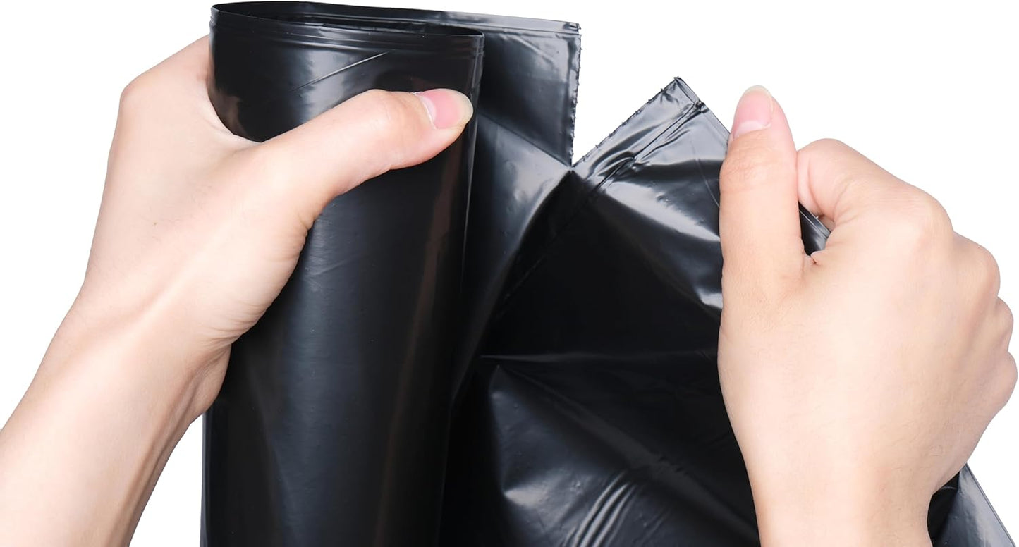 TYPLASTICS 40-45 Gallon Trash Bags Can LIners Heavy Duty 40x46" 1.5 Mil, Black 100 Count