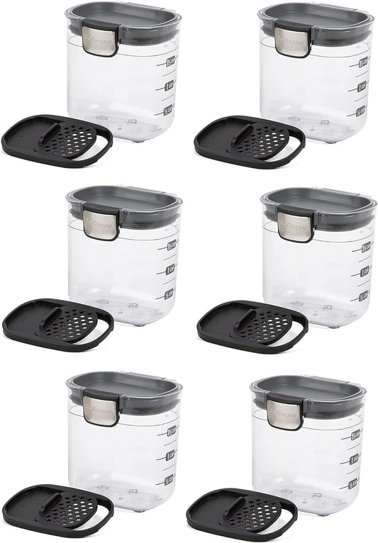 Progressive PKS-401 1.5 Cup Mini Prokeeper+ Airtight Silicone Seal Storage Container Great For Spices & Baking Acessories (6- Piece)