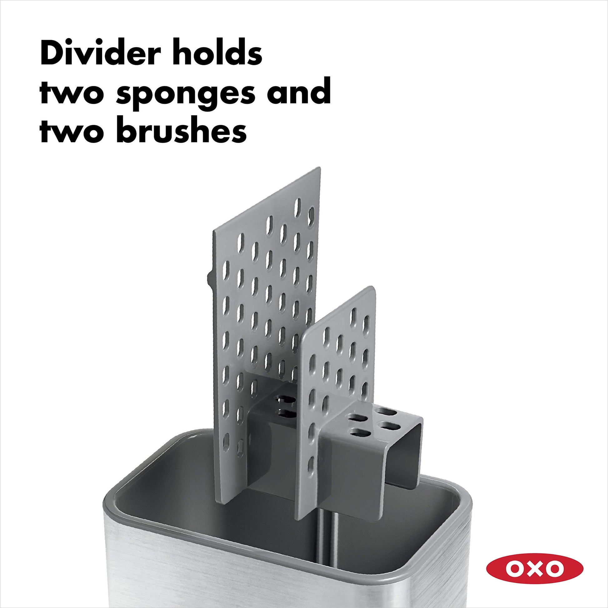 OXO Good Grips Stainless Steel Sink Organizer Caddy & Sponge Holder