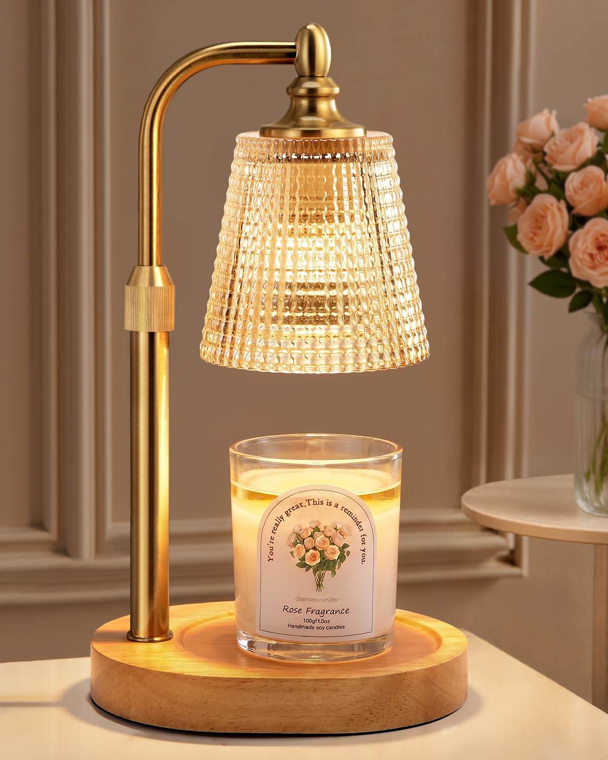 Candle Warmer Lamp with Timer,Birthday Gifts for Women Mom Home Decor