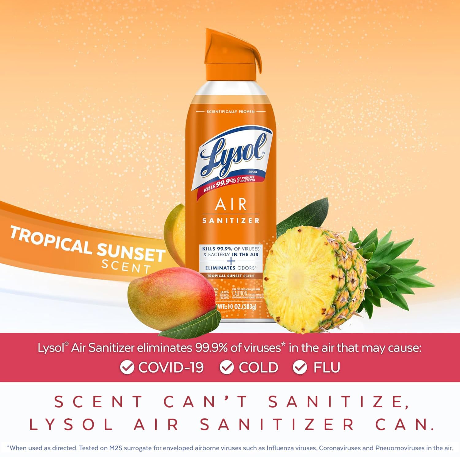 Lysol Air Sanitizer Spray with Bacterial Odor Eliminator for Home & Office, Sanitizing Air Spray