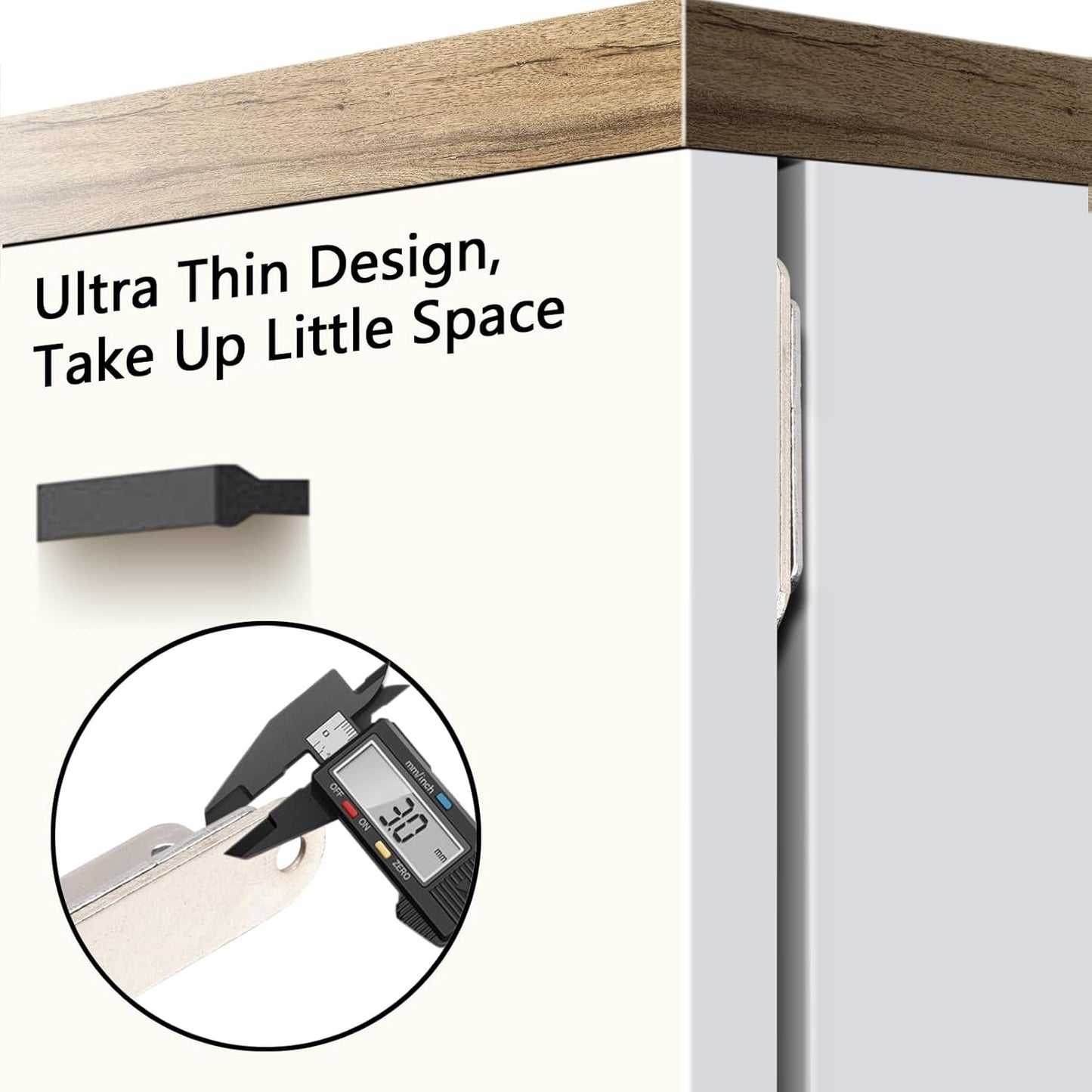 Mousike Cabinet Magnets Mousike Adhesive Strong Magnetic Door Catch Stainless Steel Kitchen Magnetic Latch Used to Close Cupboard Cabinet Closet Door Drawer(Silver 12Pack)