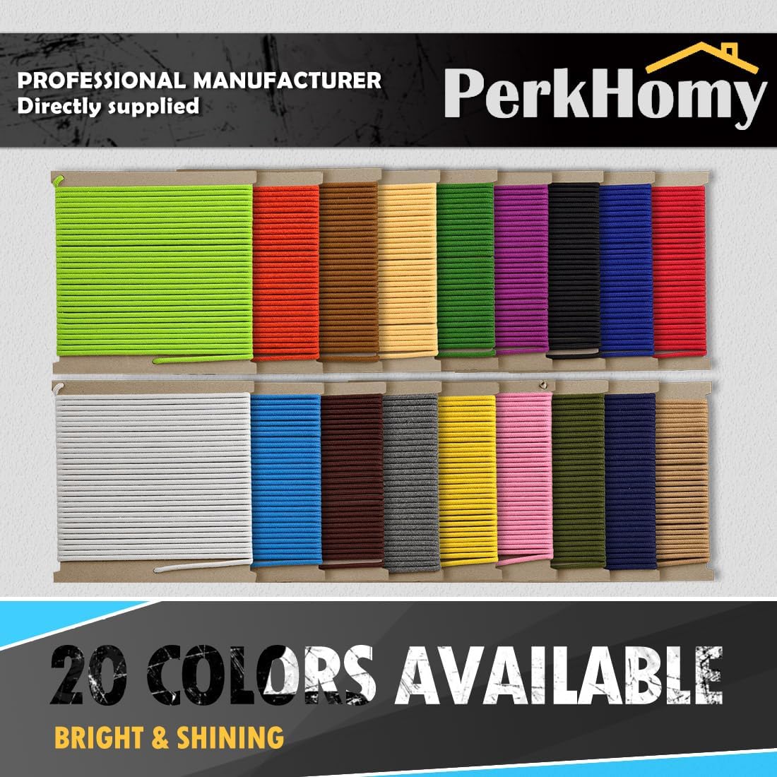 PerkHomy 500lb Cotton Rope 3/16" (5mm) 50 ft Multi Purpose Utility Diamond Braided Cord, Natural Cotton for Clothes Line Camping Crafting Flag Pole, Rose Red